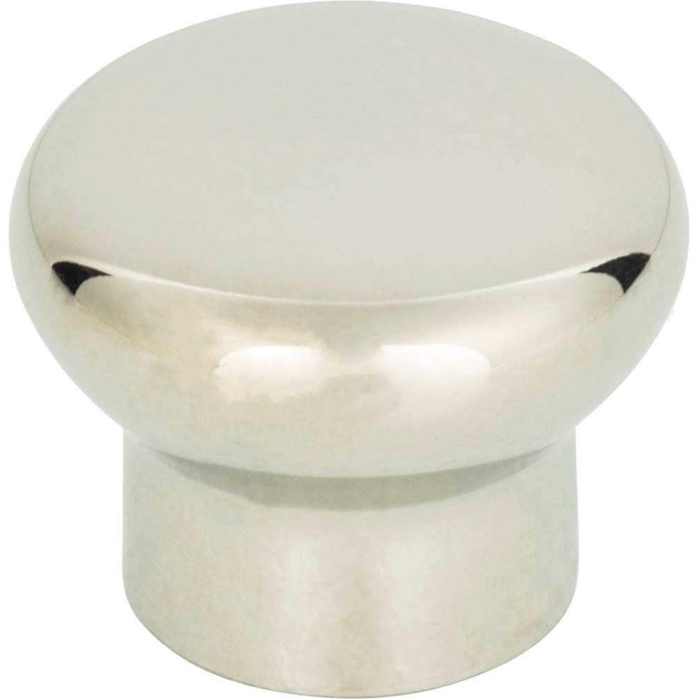 Atlas Round Knob 1 1/4 Inch Polished Stainless Steel