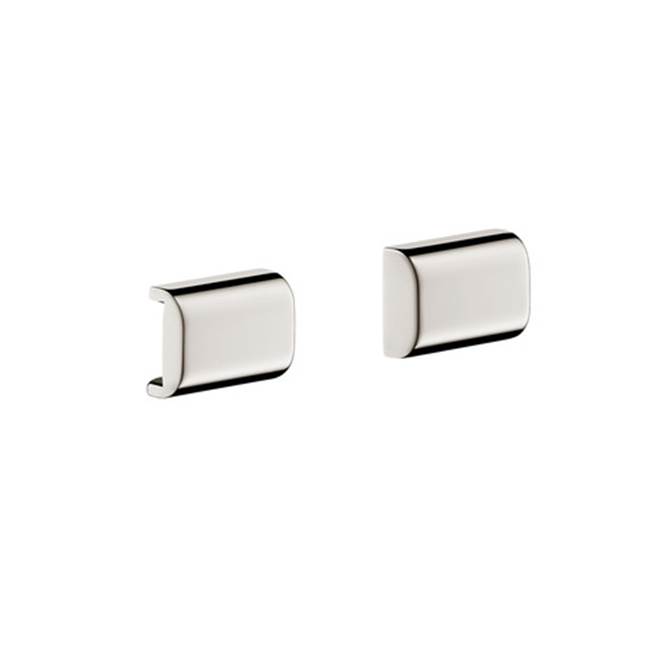 Axor Universal Accessories Cover for Rail (2 Pieces) in Brushed Nickel