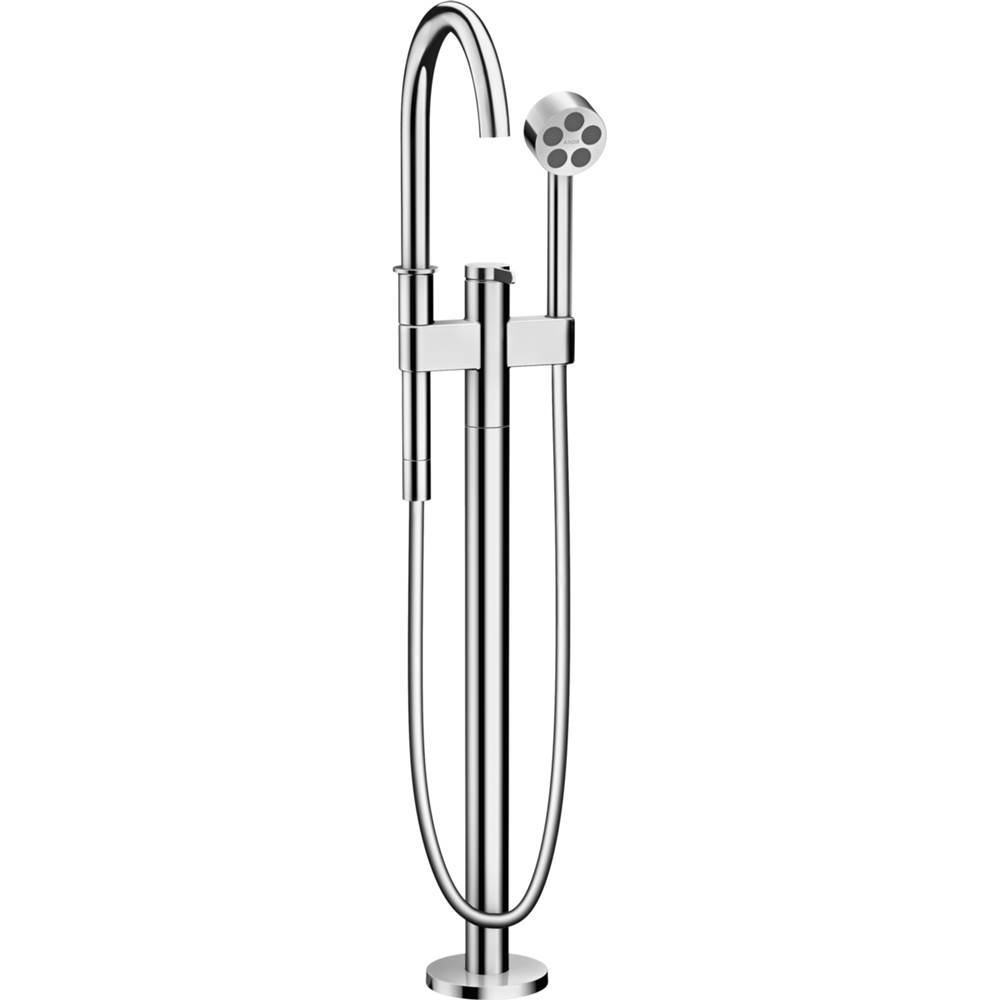 Axor ONE Freestanding Tub Filler Trim with 1.75 GPM Handshower in Chrome