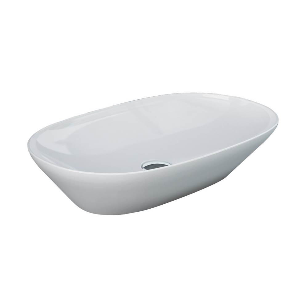 Barclay Variant 23-5/8'' x 14'' OvalCounter Top Basin in White
