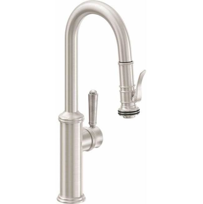 California Faucets Pull-Down Prep/Bar Faucet with Squeeze or Button Sprayer