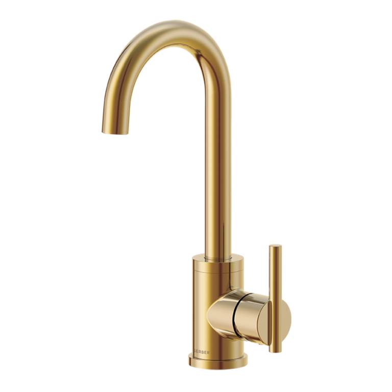 Gerber Plumbing Parma 1H Bar Faucet w/ Side Mount Handle 1.75gpm Brushed Bronze