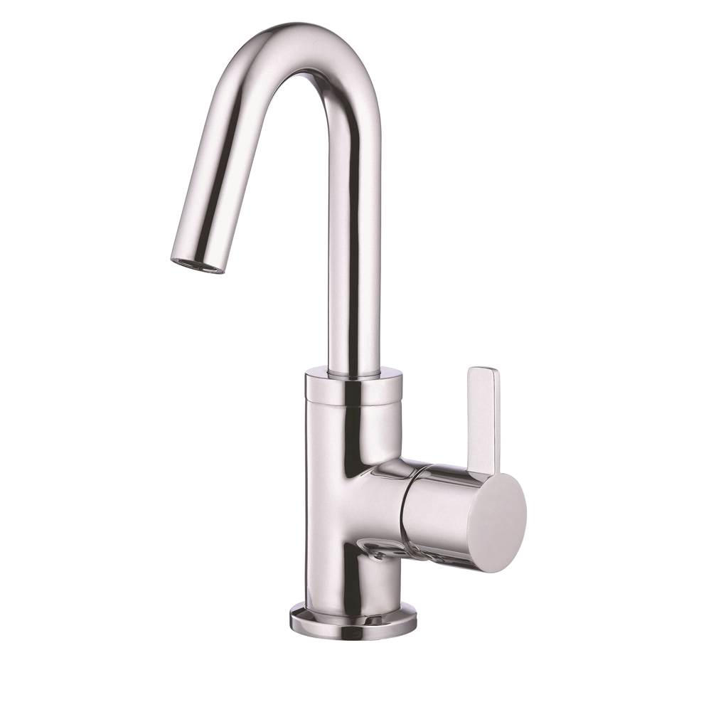 Gerber Plumbing Amalfi 1H Lavatory Faucet Single Hole Mount w/ 50/50 Touch Down Drain & Optional Deck Plate Included 1.2gpm Chrome