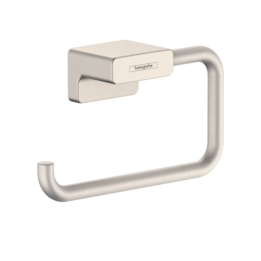 Hansgrohe AddStoris Toilet Paper Holder without Cover in Brushed Nickel