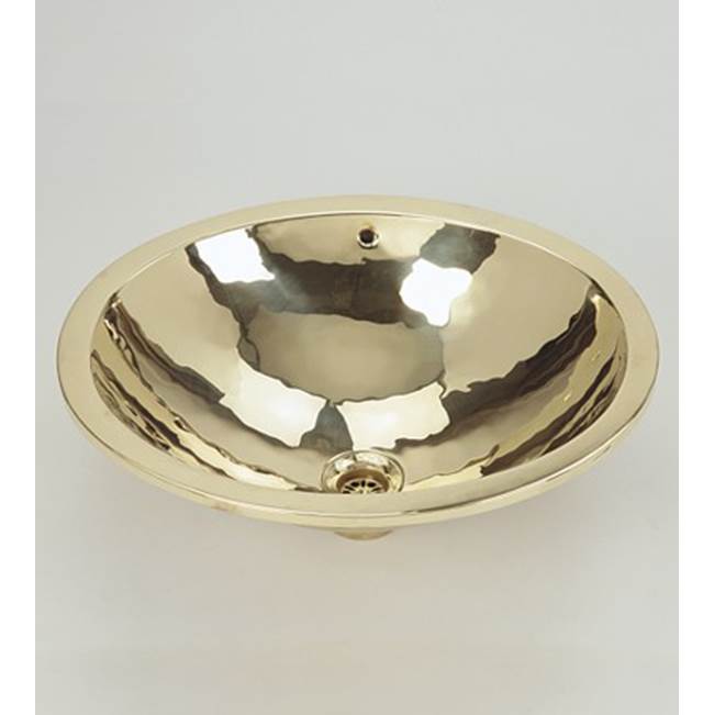 Herbeau ''Loire'' Hammered Oval Bowl in French Weathered Copper and Brass