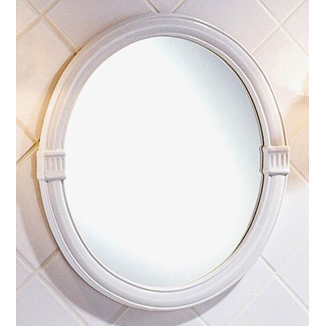 Herbeau ''Charleston'' Oval Mirror in Sceau Bleu
