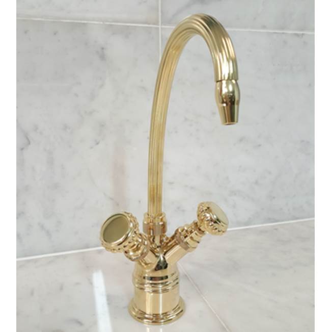 Herbeau ''Pompadour Verseuse'' Deckl Mounted Mixer in Polished Nickel