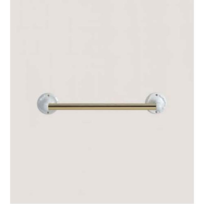 Herbeau ''Charleston'' 18'' Towel Bar in  XX Any Handpainted Finish, Antique Lacquered Brass