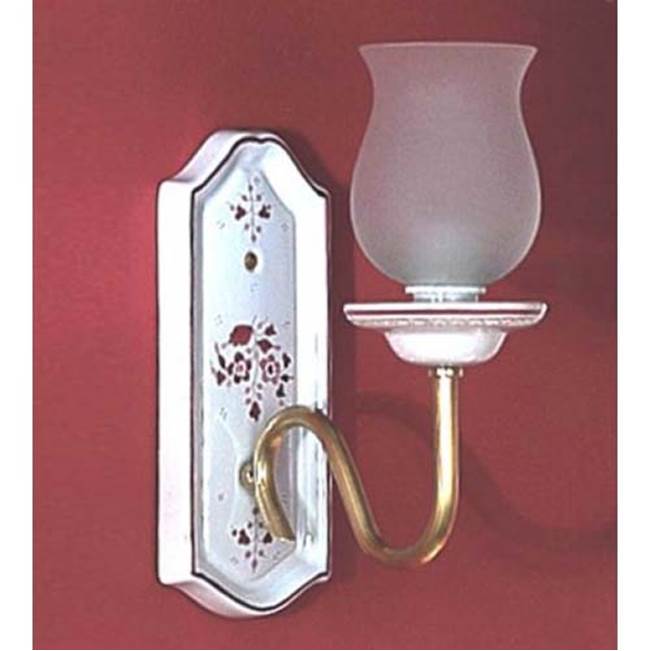 Herbeau ''Sophie'' Wall Light in Any Handpainted Finish, Antique Lacquered Brass