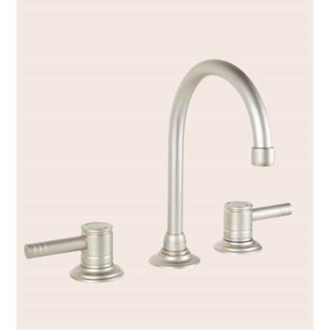 Herbeau ''Lille'' 3-Hole Lavatory Mixer with Ceramic Cartridge in Satin Nickel