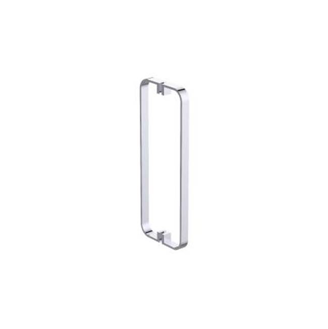 Kartners COLOGNE - 24-inch Double Shower Door Handle-Brushed Chrome