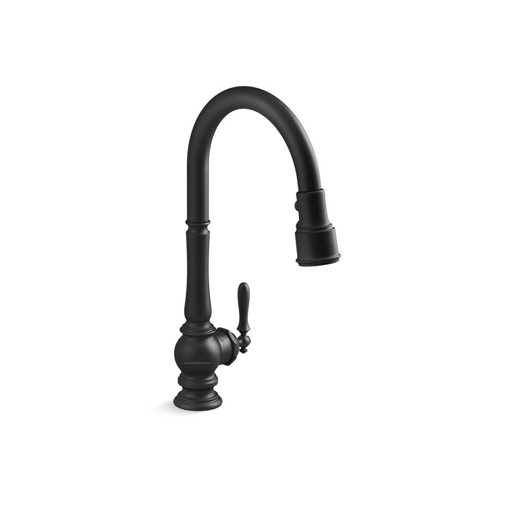 Kohler Artifacts® Touchless pull-down kitchen sink faucet with three-function sprayhead