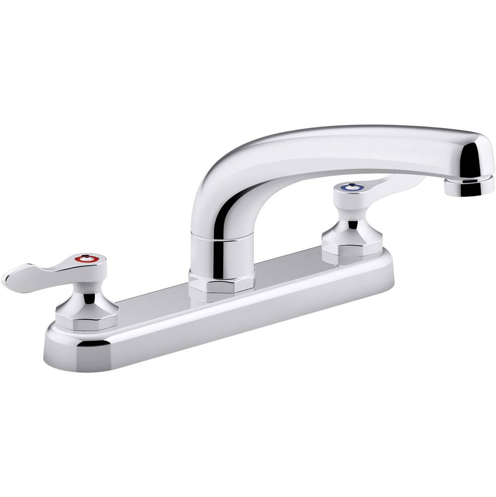 Kohler Triton® Bowe® 1.8 gpm kitchen sink faucet with 8-3/16'' swing spout, aerated flow and lever handles