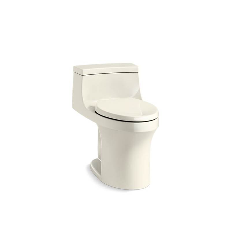 Kohler San Souci® Comfort Height® One-piece compact elongated 1.28 gpf chair height toilet with right-hand trip lever, and Quiet-Close™ seat