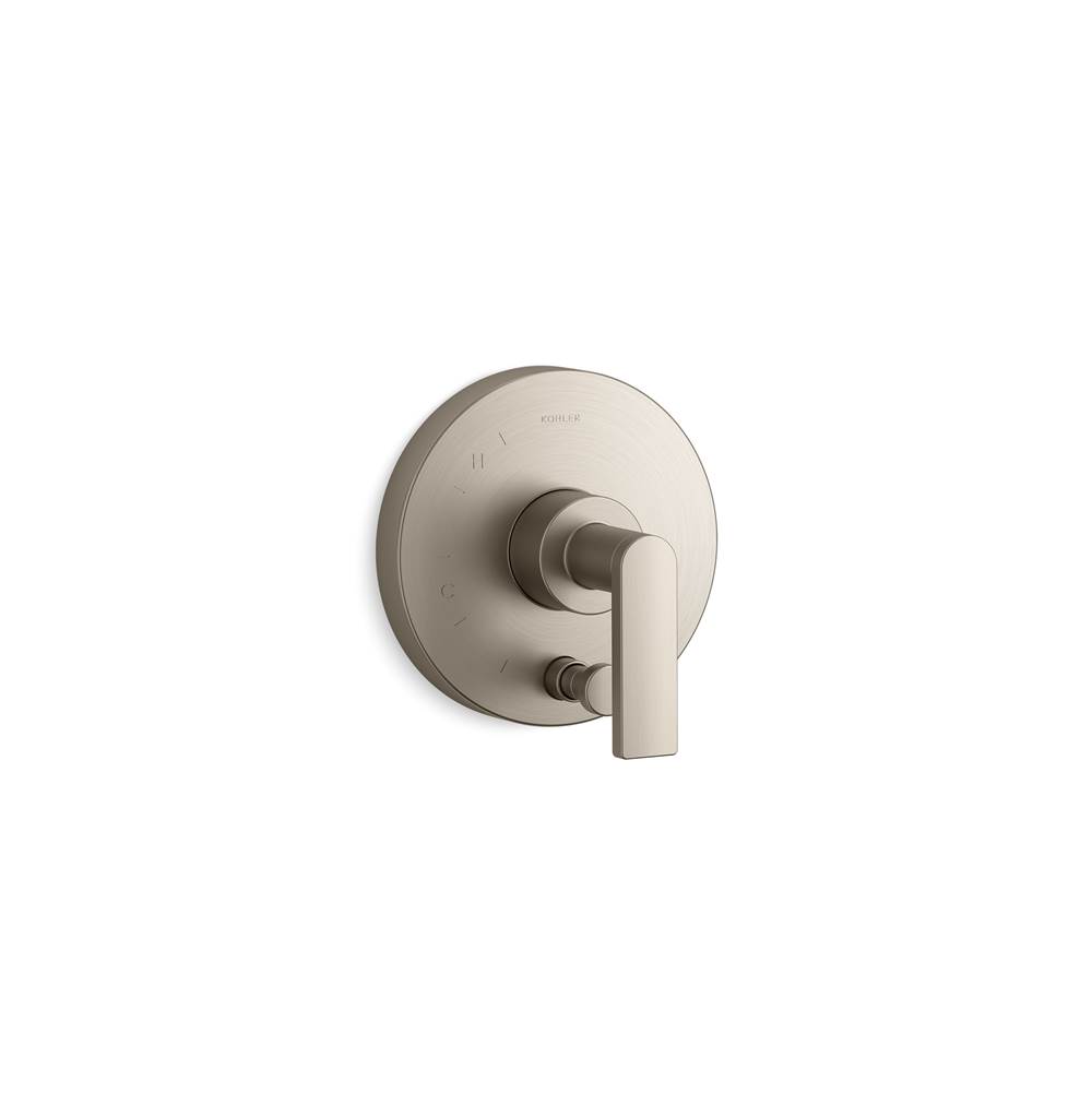 Kohler Composed Rite-Temp Valve Trim With Push-Button Diverter And Lever Handle