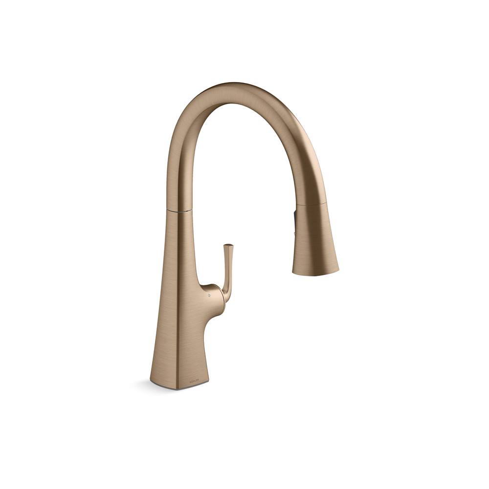 Kohler Graze  Touchless Pull-Down Kitchen Sink Faucet With Kohler Konnect And Three-Function Sprayhead