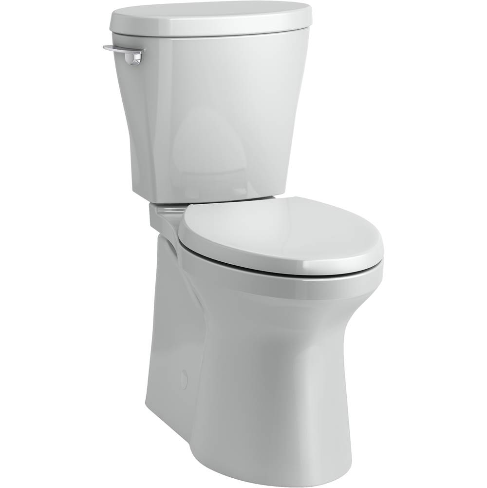 Kohler Betello Comfort Height Two-piece Elongated 1.28 Gpf Toilet With Skirted Trapway, Revolution 360 Swirl Flush And LH Trip Lever, Seat Not Included