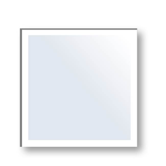 Madeli Edge Mirror 36'' X 36'', Frosted Edge. Dual Installation,