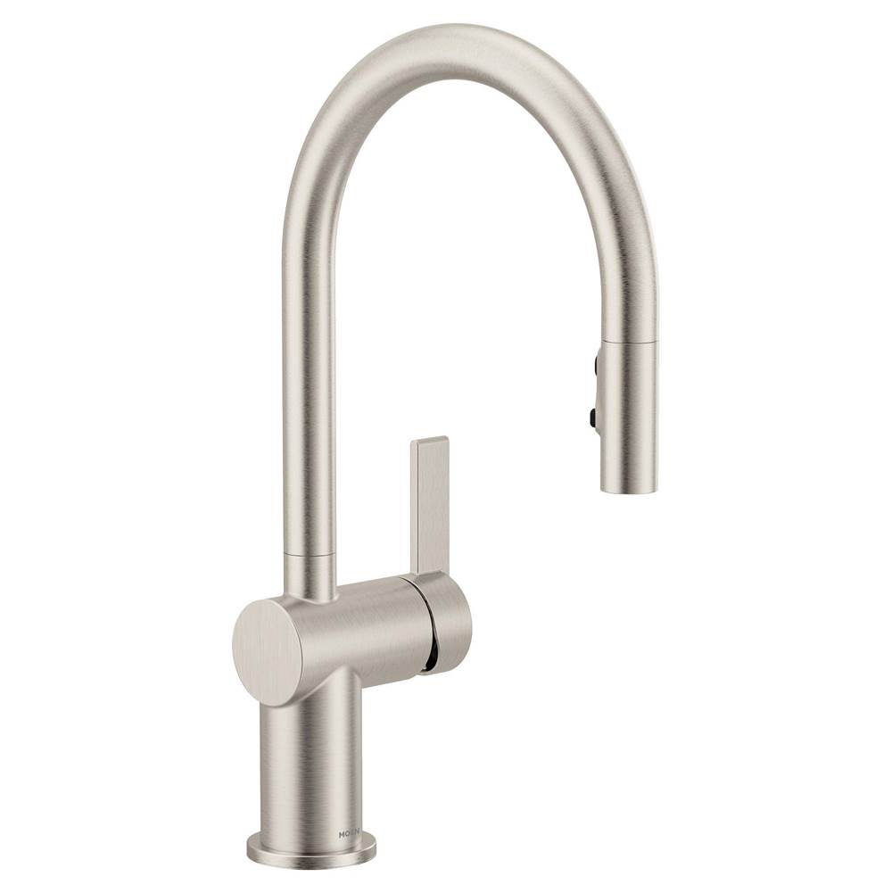 Moen Cia Pulldown Kitchen Faucet with Power Boost in Spot Resist Stainless