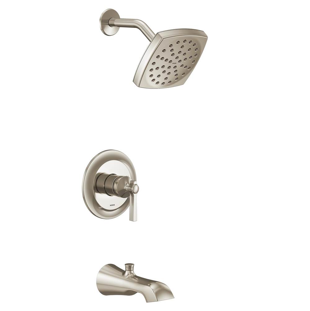 Moen Flara M-CORE 2-Series Eco Performance 1-Handle Tub and Shower Trim Kit in Polished Nickel (Valve Sold Separately)