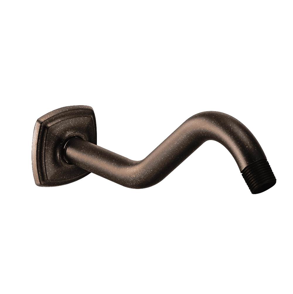 Moen Curved Shower Arm with Wall Flange, Oil Rubbed Bronze