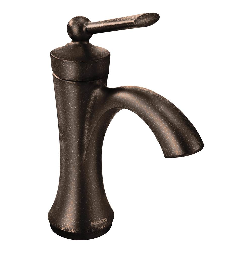 Moen Wynford One-Handle High-Arc Bathroom Faucet with Drain Assembly, Oil Rubbed Bronze