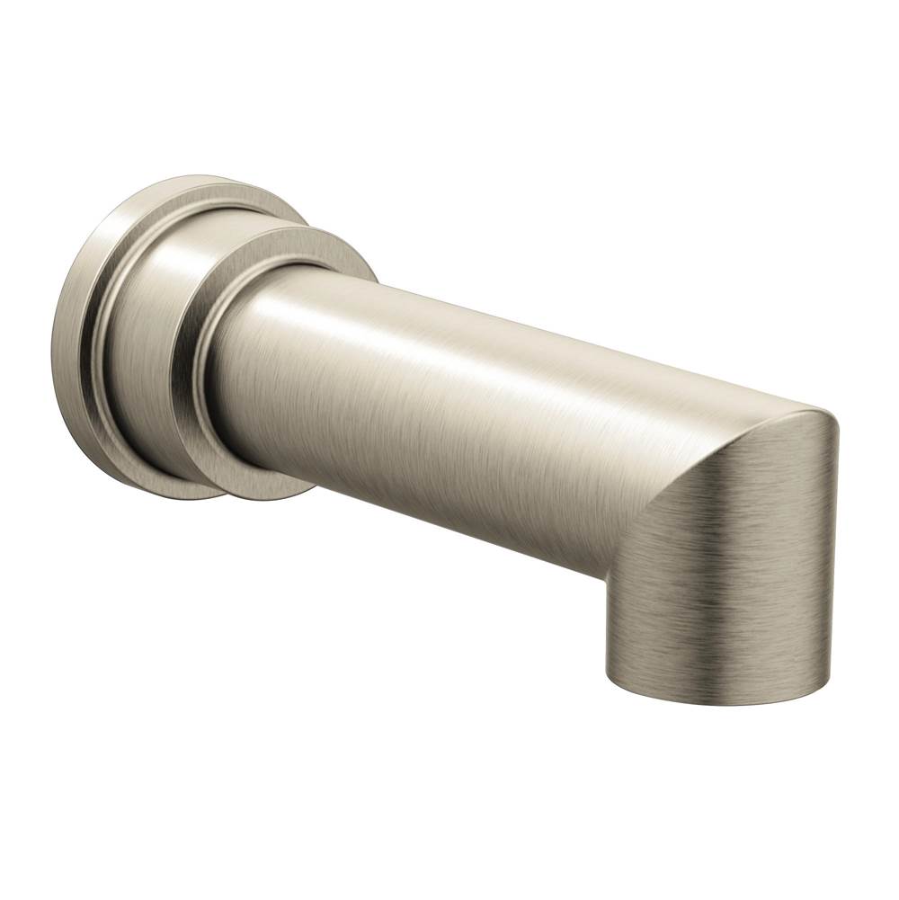 Moen Arris 1/2-Inch Slip Fit Connection Non-Diverting Tub Spout, Brushed Nickel