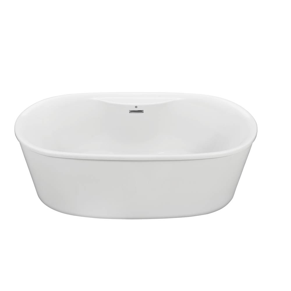 MTI Baths Adel 4 W/Deck Dolomatte Freestanding Soaker - White (66X31)