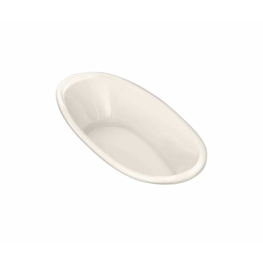 Maax Saturna 7236 Acrylic Drop-in End Drain Bathtub in Biscuit