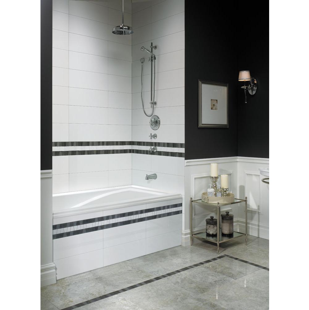 Neptune DELIGHT bathtub 36x66 with Tiling Flange, Left drain, Mass-Air, White