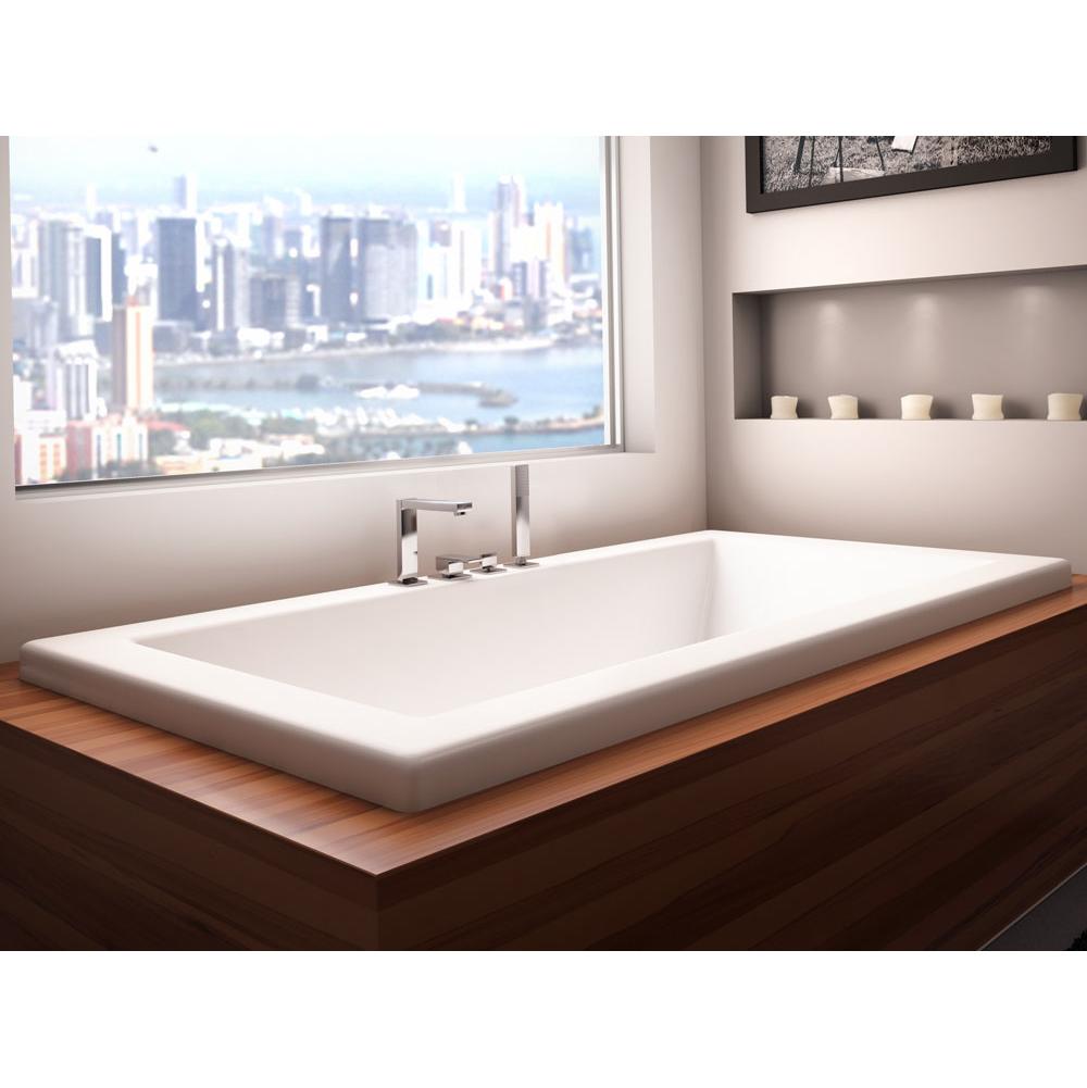 Neptune ZENbathtub 32x72 with armrests and 2'' top lip, Whirlpool/Mass-Air, Biscuit