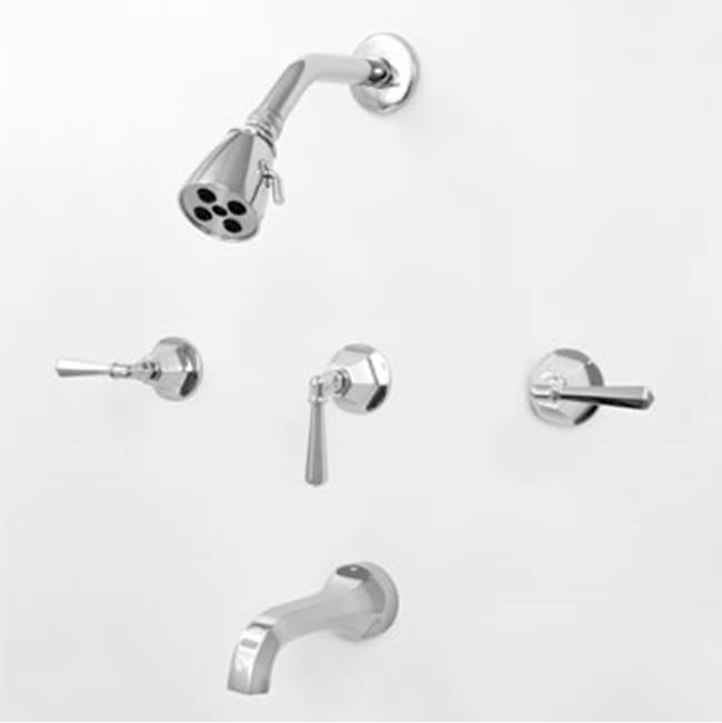 Sigma 3 Valve Tub & Shower Set TRIM (Includes HAF and Wall Tub Spout) WINDHAM COCO BRONZE .63