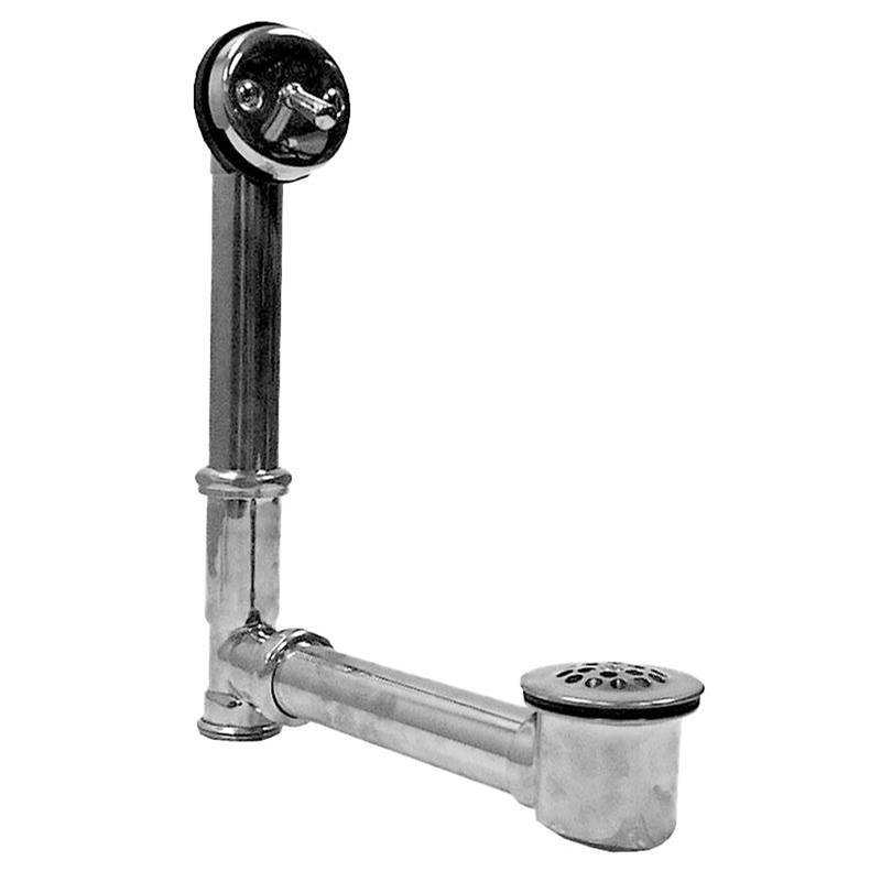 Sigma Concealed Standard Trip Lever and Overflow 14''- 16'' Tall, Adjustable ANTIQUE BRASS .82