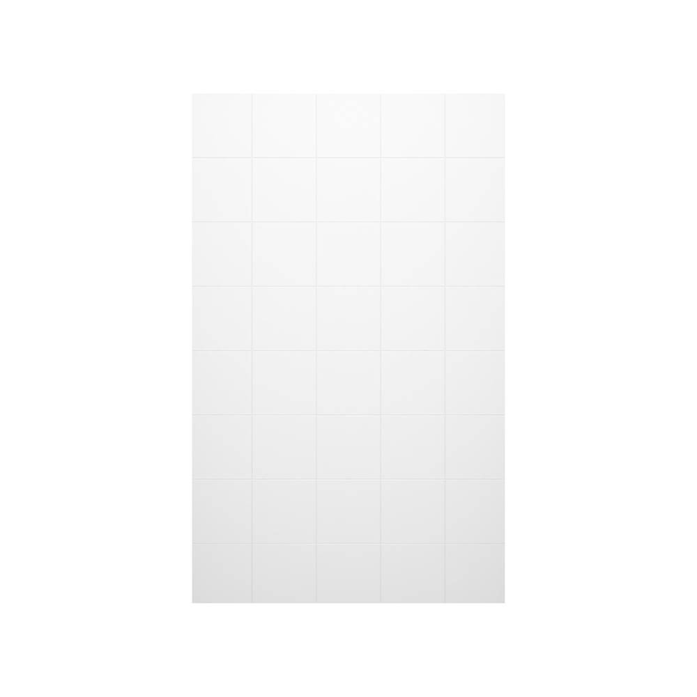Swan SSSQ-6296-1 62 x 96 Swanstone Square Tile Glue up Bath Single Wall Panel in White