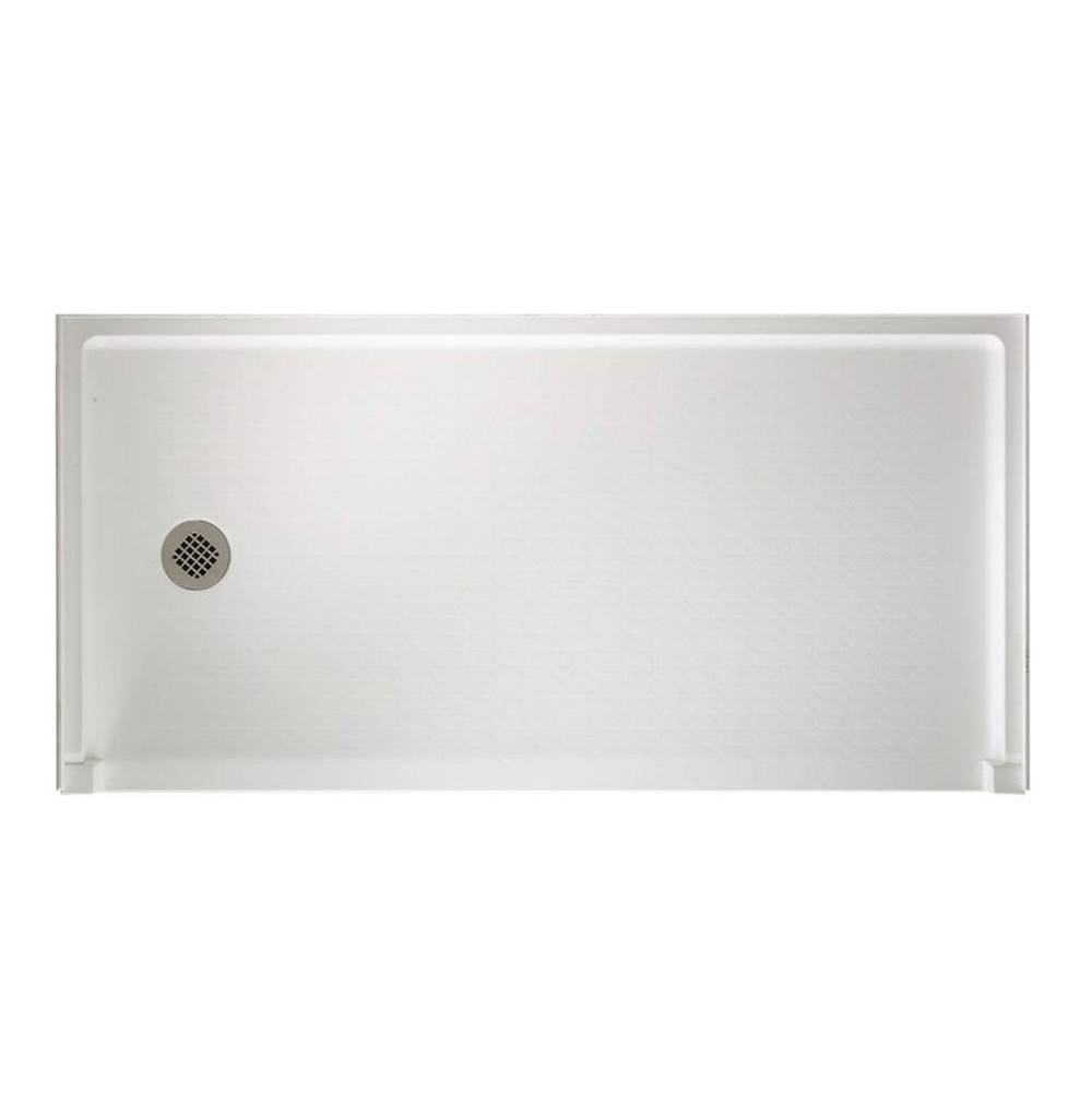 Swan SBF-3060 30 x 60 Swanstone Alcove Shower Pan with Left Hand Drain in Ice
