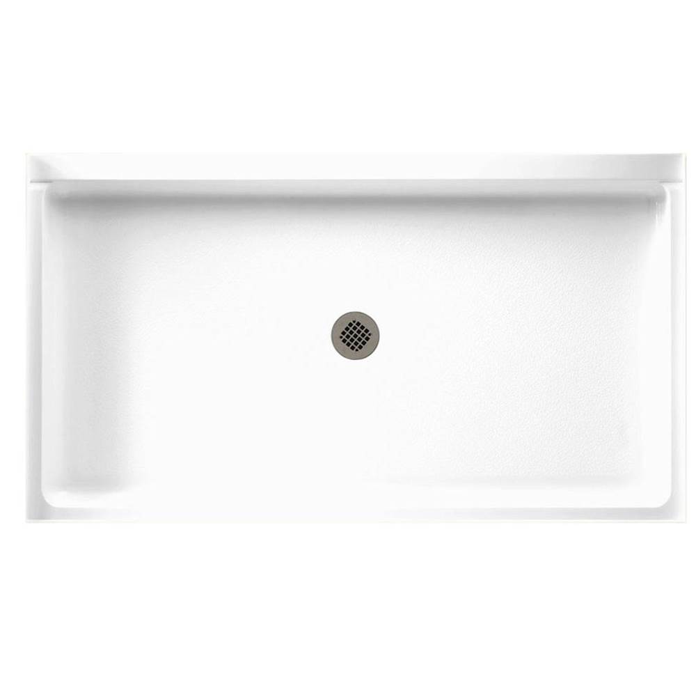 Swan SS-3460 34 x 60 Swanstone Alcove Shower Pan with Center Drain Clay