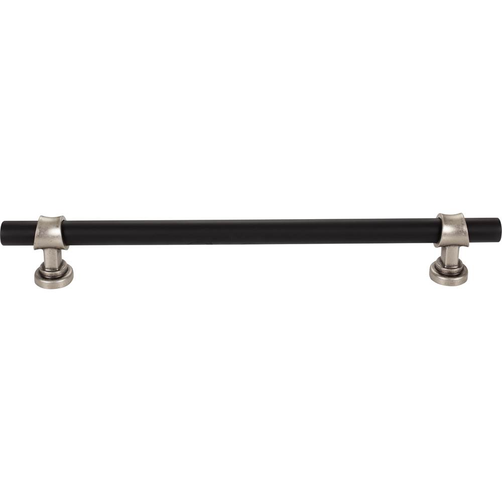 Top Knobs Bit Appliance Pull 12 Inch (c-c) Flat Black and Pewter Antique