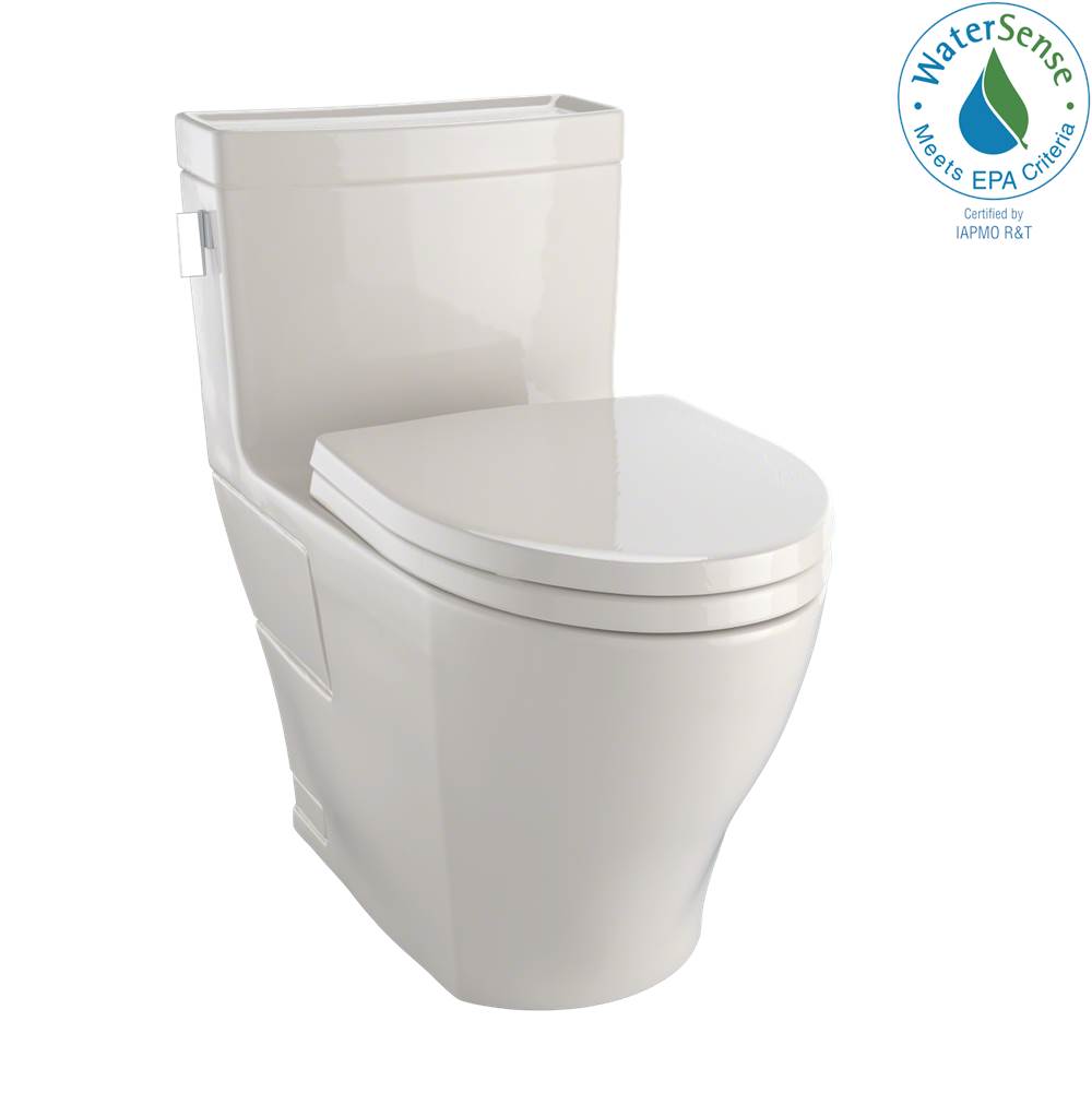 TOTO Toto Legato Washlet+ One-Piece Elongated 1.28 Gpf Universal Height Skirted Toilet With Cefiontect, Bone