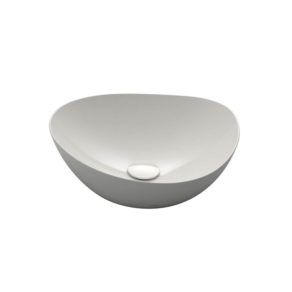 TOTO Toto®  Kiwami® Asymmetrical Vessel Bathroom Sink With Cefitontect, Cotton White