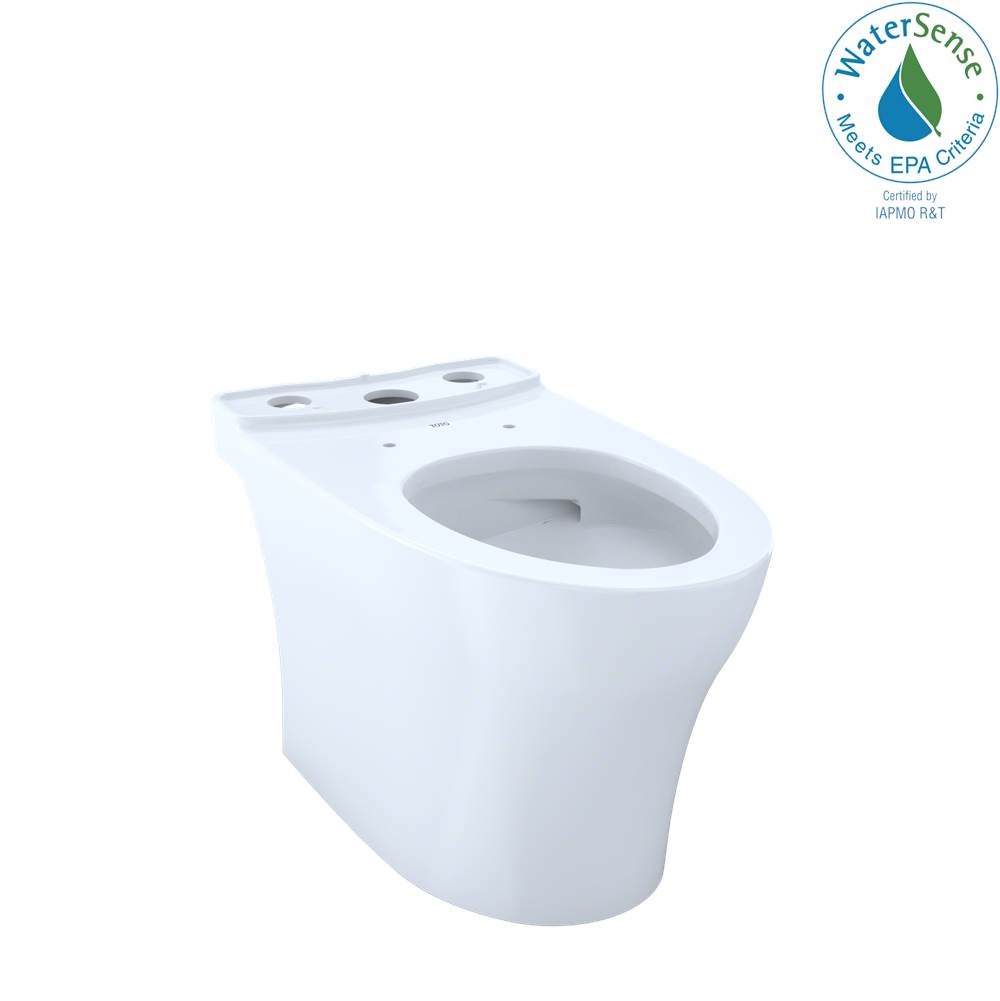 TOTO Aquia® IV Elongated Universal Height Skirted Toilet Bowl with CEFIONTECT®, Cotton White
