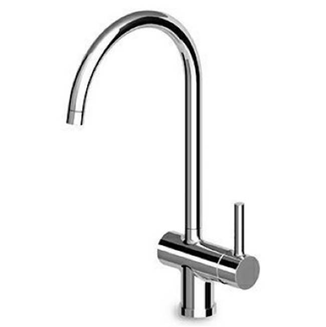 Zucchetti USA Pan single lever sink mixer with swivel spout, aerator, flexible tails.